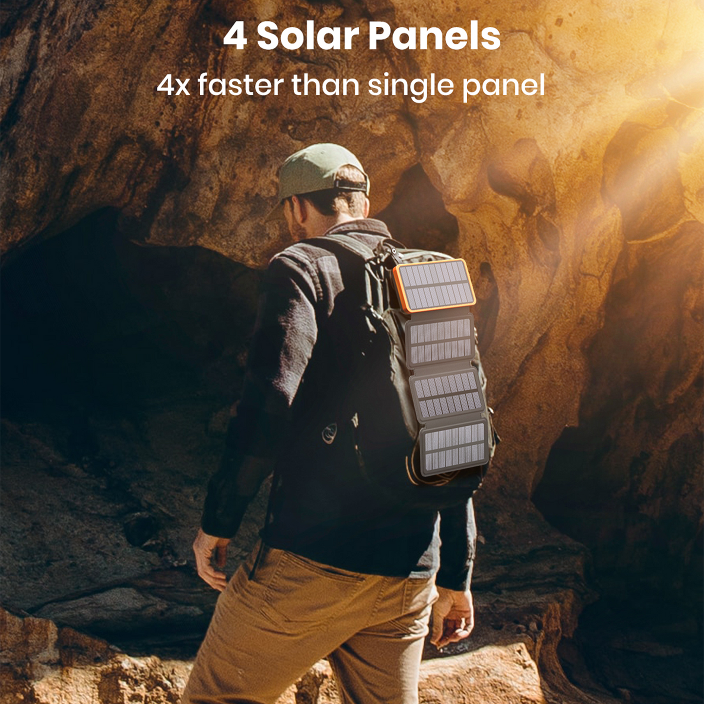 CONXWAN Solar Power Bank 25000mAh