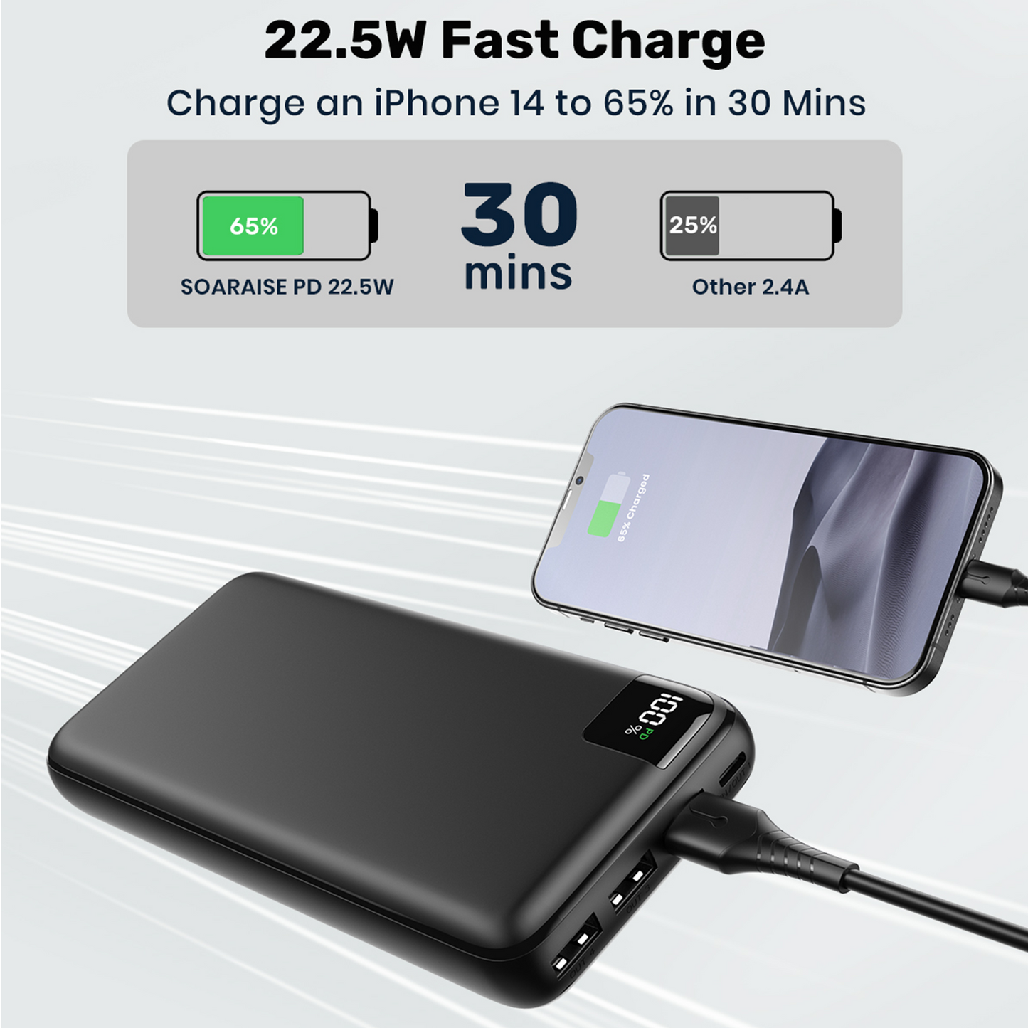 CONXWAN Portable Power Bank 27000mAh